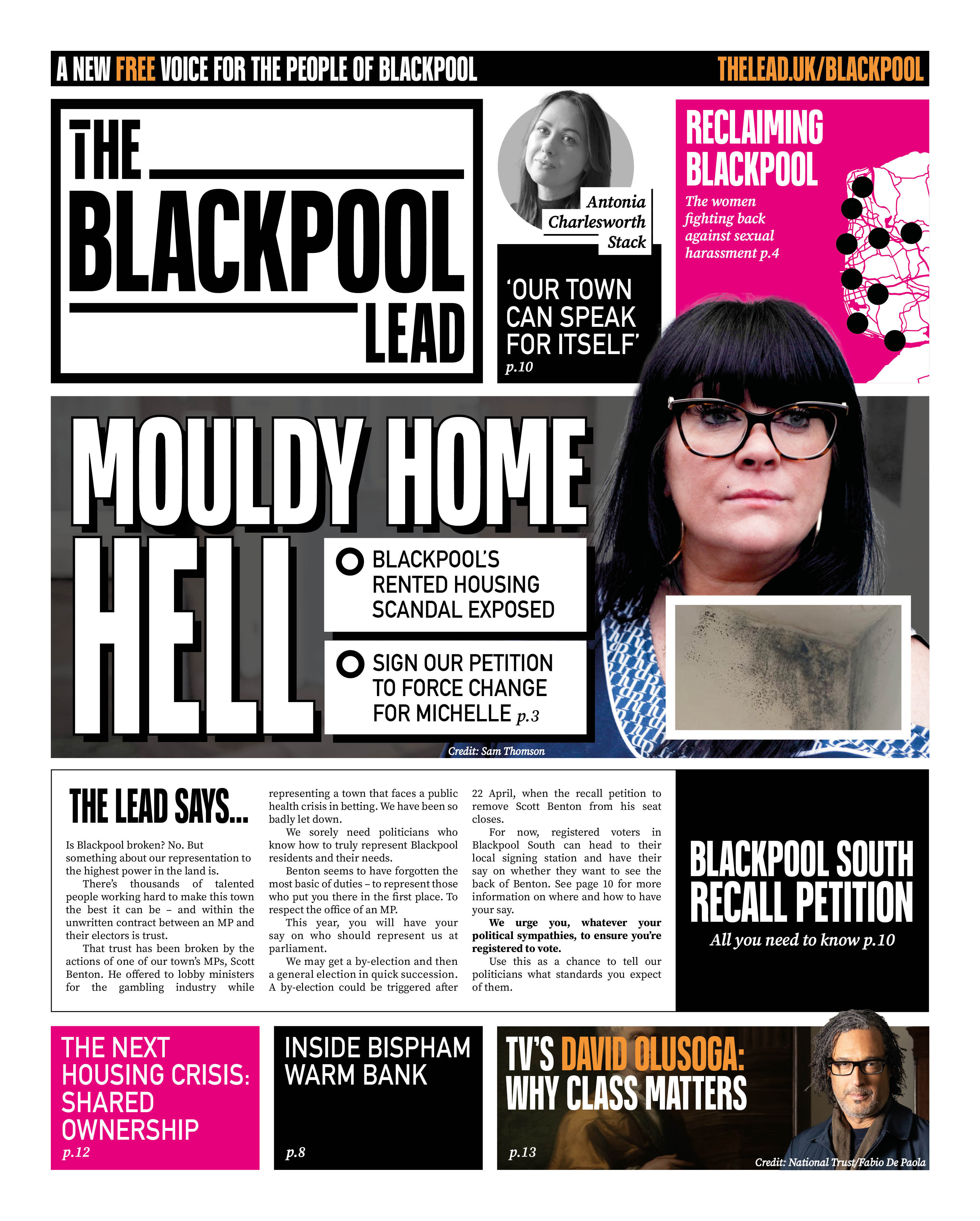 The Blackpool Lead front page